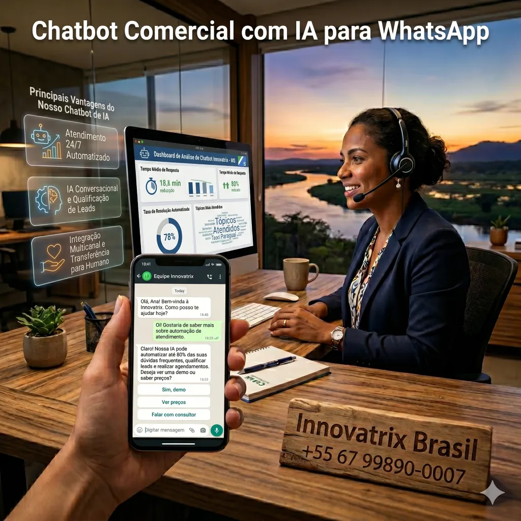 Chatbot Comercial com IA para WhatsApp