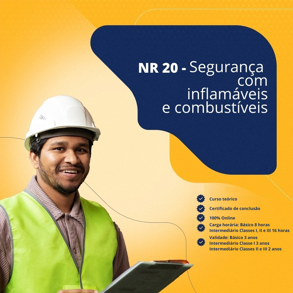 NR-20 - Segurança com Inflamáveis e Combustíveis - Básico (8h)